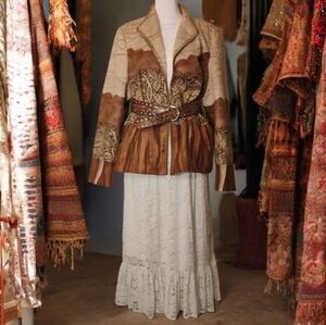 Coldwater Creek Vintage  Brown and Cream Women's Jacket